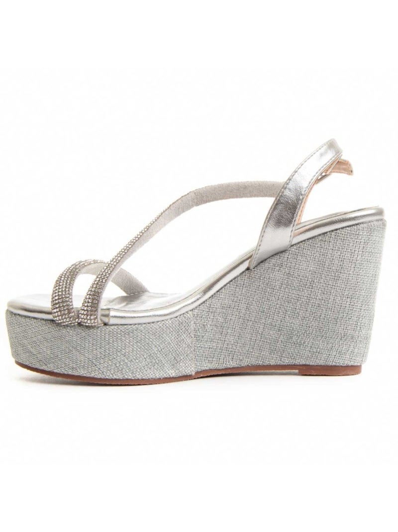 Sandale Compensée Sparto Matériel Synthétique Montevita Doré/or - Kiabi