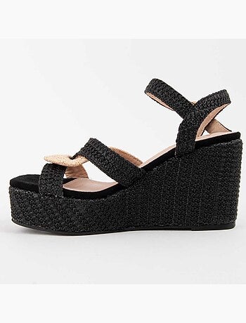 Sandale Compensée Sparto Matériel Synthétique Montevita