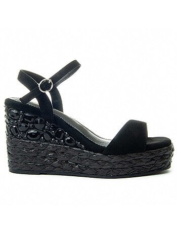 Sandale Compensée Sparto Matériel Synthétique Montevita