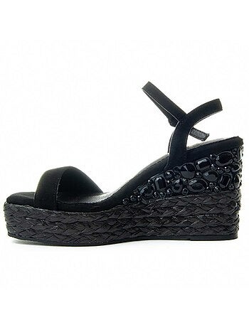 Sandale Compensée Sparto Matériel Synthétique Montevita