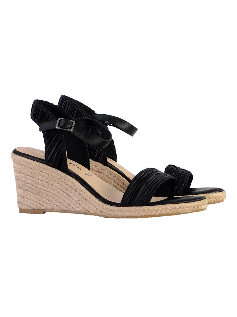 Sandale Compensée Tamaris 1-28360-28 Noir - Kiabi