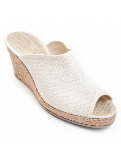 Sandale Compensée Tissu Leindia - Kiabi