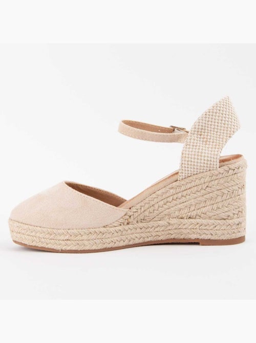 Sandale Compensée Tissu Montevita - Kiabi