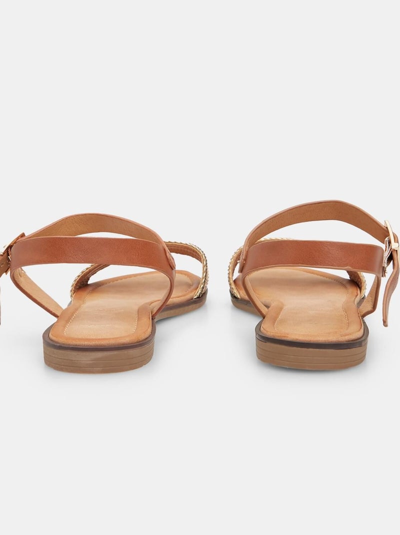 Sandale confortables BATA Marron - Kiabi
