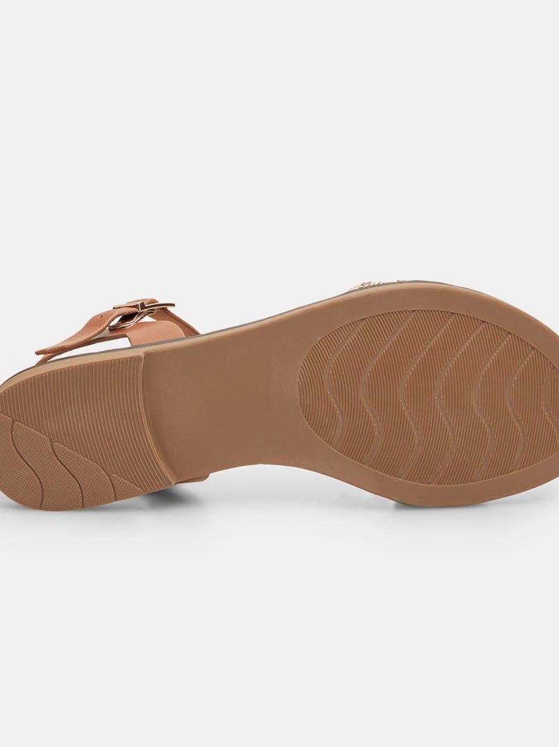 Sandale confortables BATA Marron - Kiabi