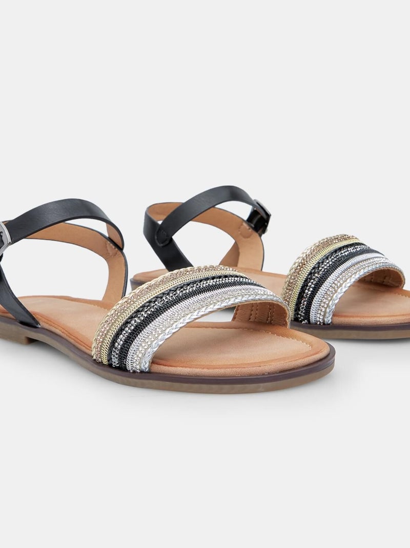 Sandale confortables BATA Noir - Kiabi