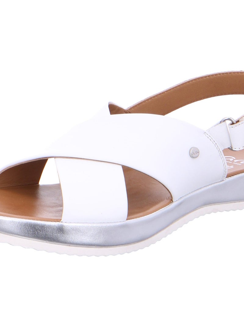 Sandale Cuir Ara Dubai Blanc - Kiabi