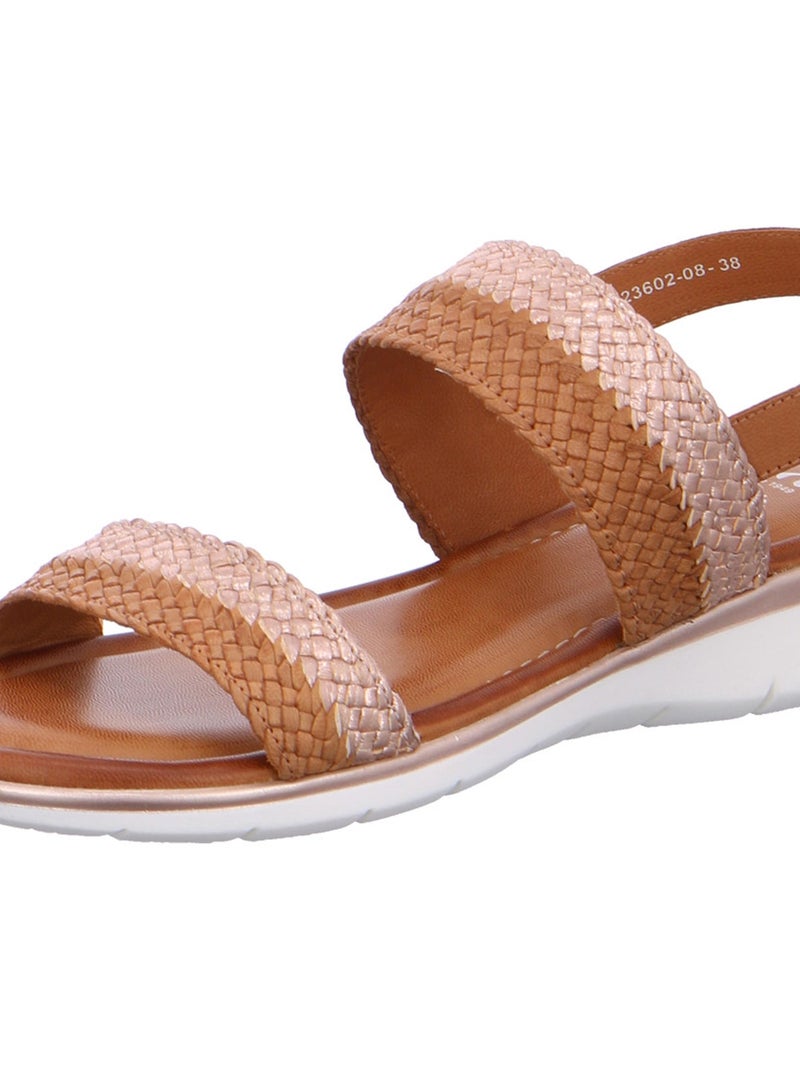 Sandale Cuir Ara Kreta Marron - Kiabi