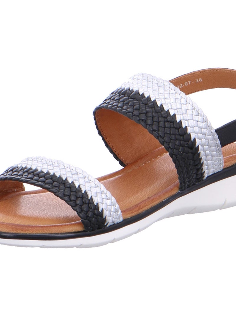 Sandale Cuir Ara Kreta Noir - Kiabi