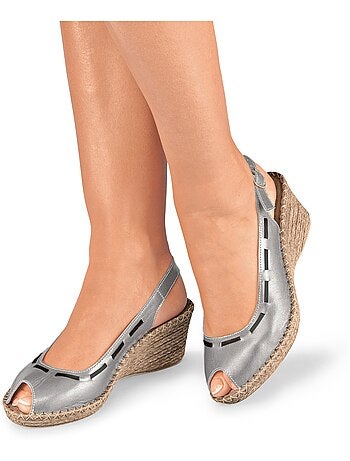 Sandale cuir bout ouvert