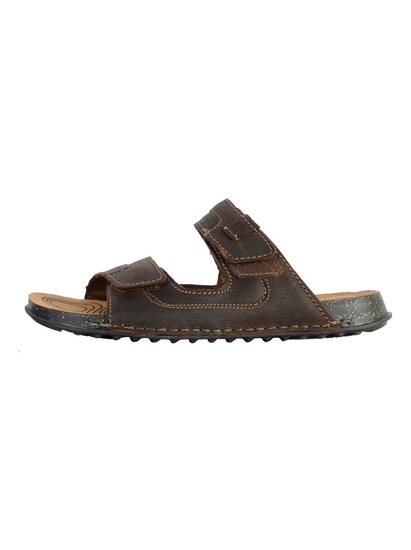 Sandale Cuir Clarks Crestview Easy Noir - Kiabi