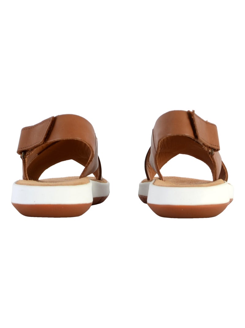 Sandale Cuir Clarks Jemsa Cross Marron - Kiabi