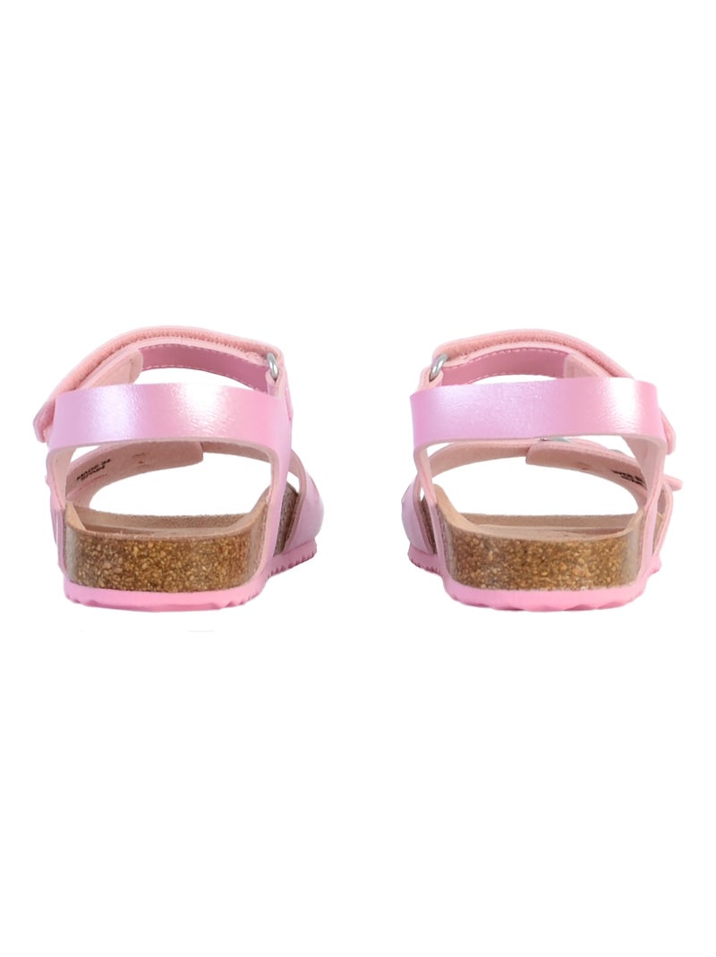 Sandale Cuir Enfant Geox Adriel Rose - Kiabi
