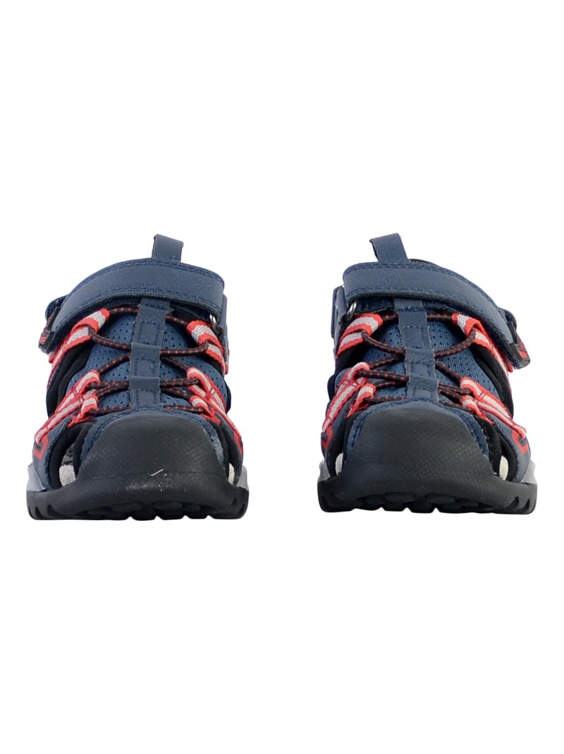 Sandale Cuir Enfant Geox Borealis Bleu - Kiabi