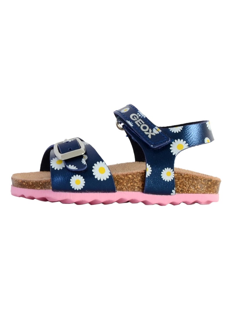 Sandale Cuir Enfant Geox Chalki B922RA 000NF Bleu - Kiabi