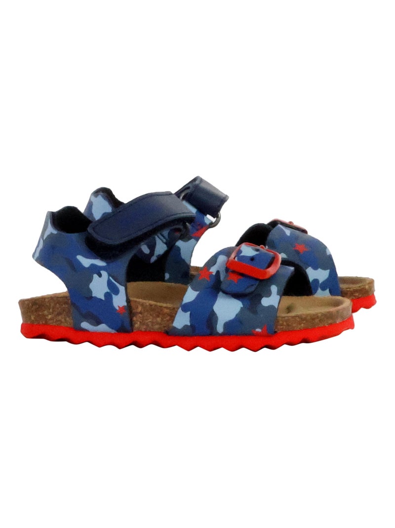 Sandale cuir enfant Geox Chalki Bleu - Kiabi