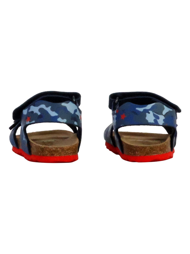 Sandale cuir enfant Geox Chalki Bleu - Kiabi