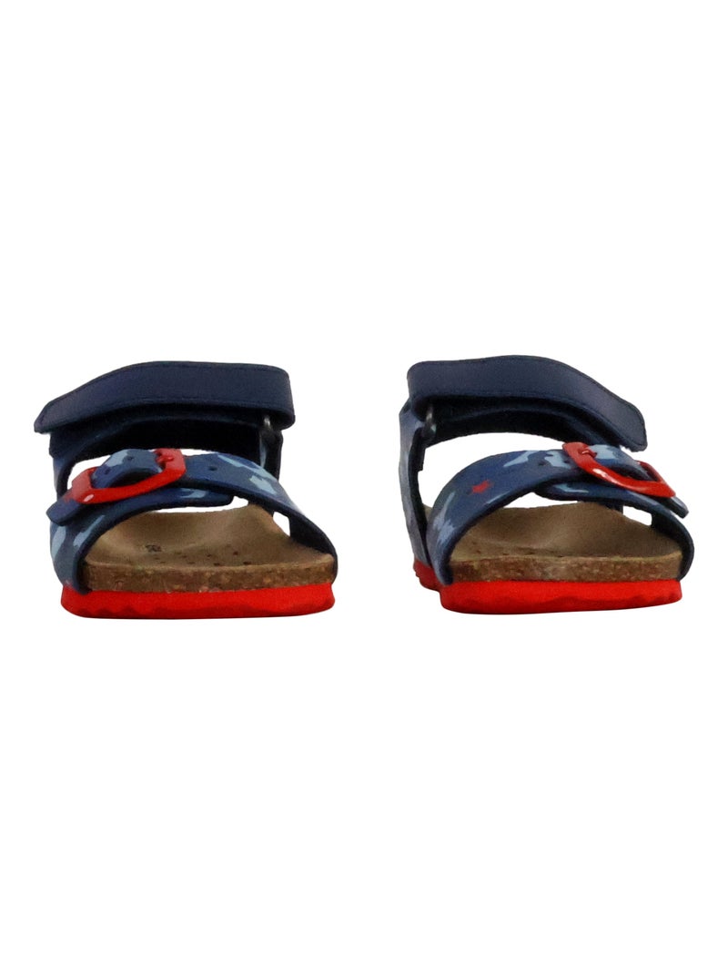 Sandale cuir enfant Geox Chalki Bleu - Kiabi