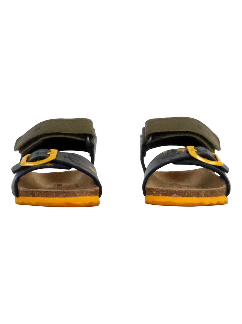 Sandale cuir enfant Geox Chalki Gris - Kiabi