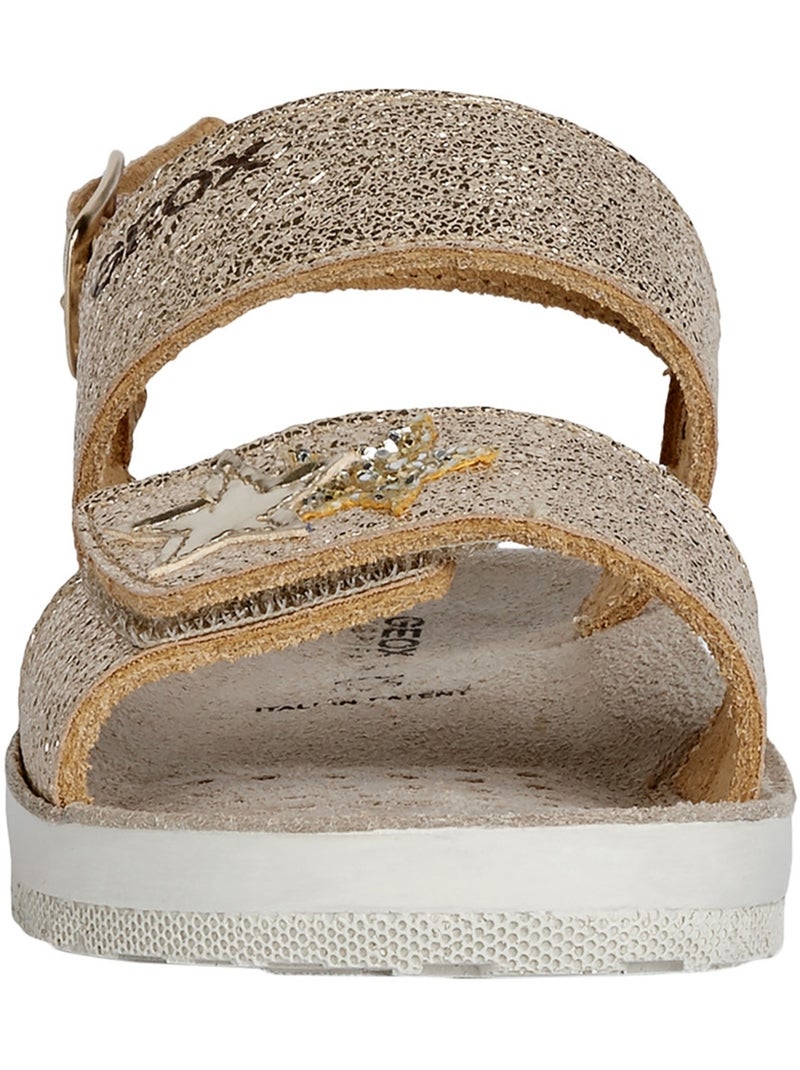 Sandale cuir enfant Geox Costarei Doré/or - Kiabi