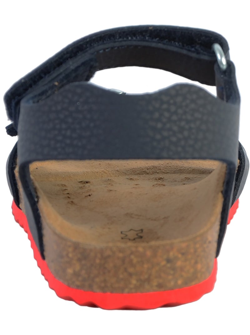 Sandale Cuir Enfant Geox Ghita Bleu - Kiabi