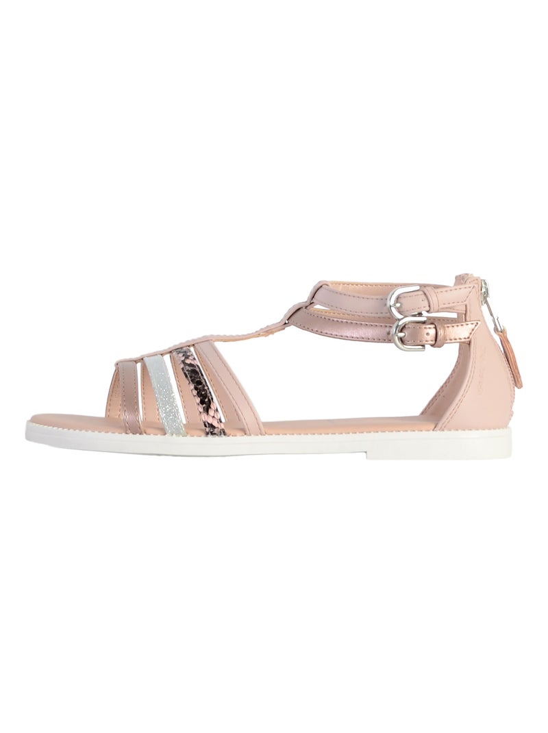 Sandale Cuir Enfant Geox Karly Rose - Kiabi