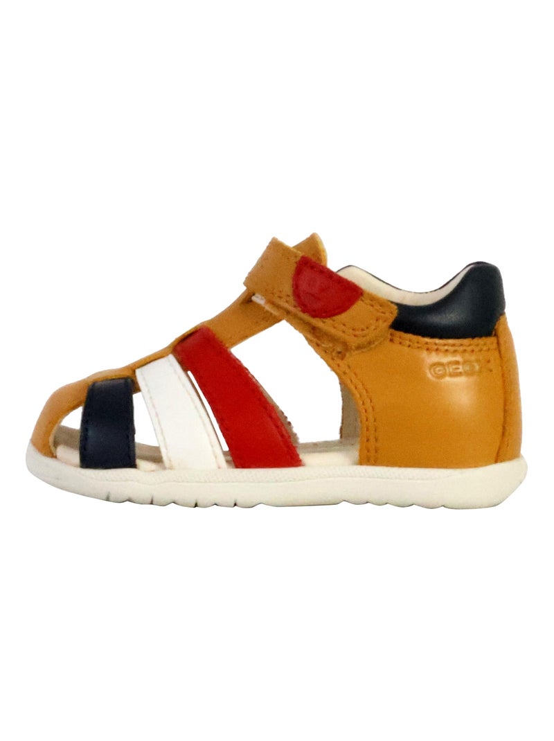 Sandale Cuir Enfant Geox Macchia B254VA Multicolore - Kiabi