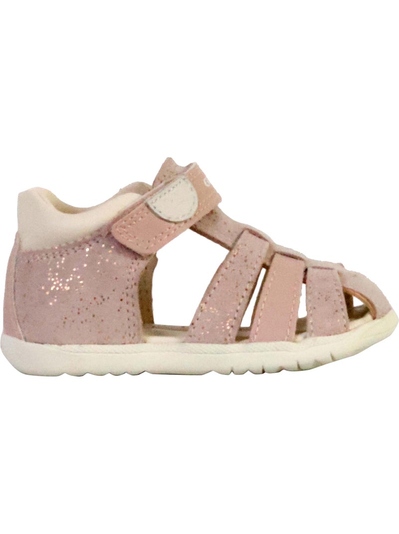 Sandale Cuir Enfant Geox Macchia B254VA Rose - Kiabi
