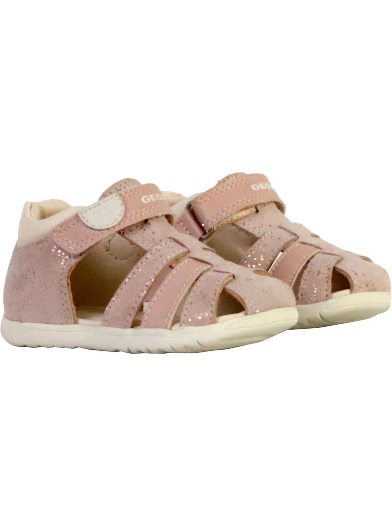 Sandale Cuir Enfant Geox Macchia B254VA Rose - Kiabi