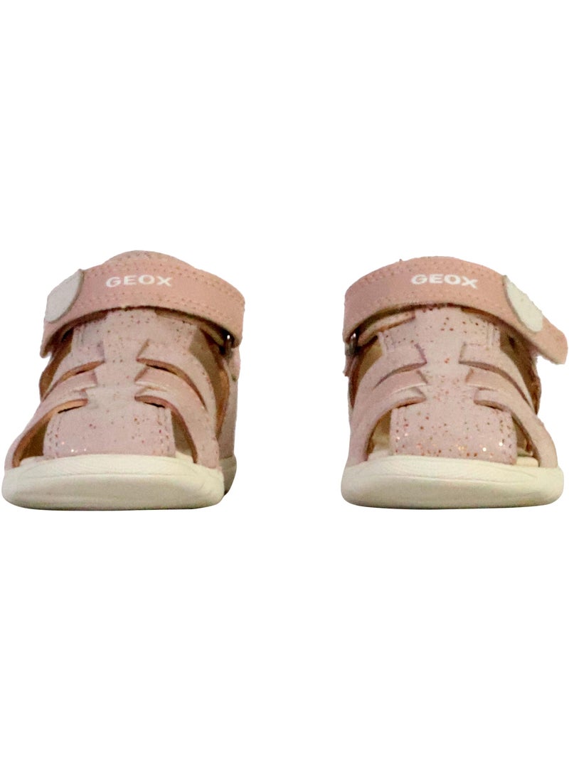 Sandale Cuir Enfant Geox Macchia B254VA Rose - Kiabi