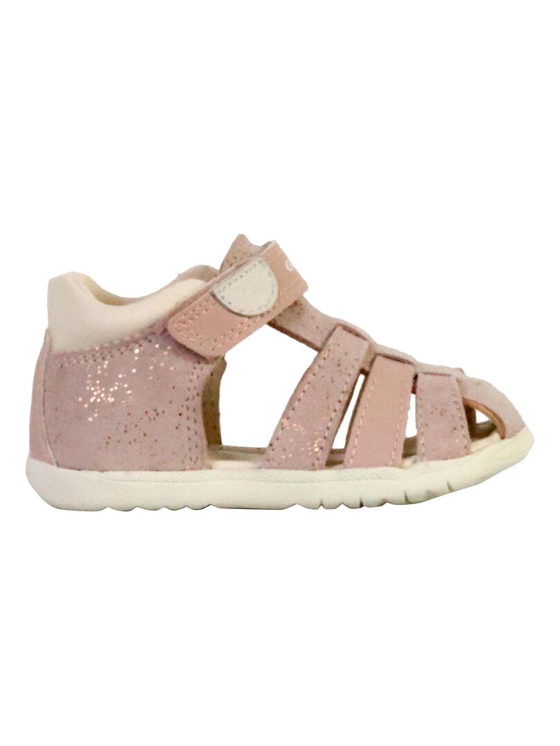 Sandale Cuir Enfant Geox Macchia Rose - Kiabi