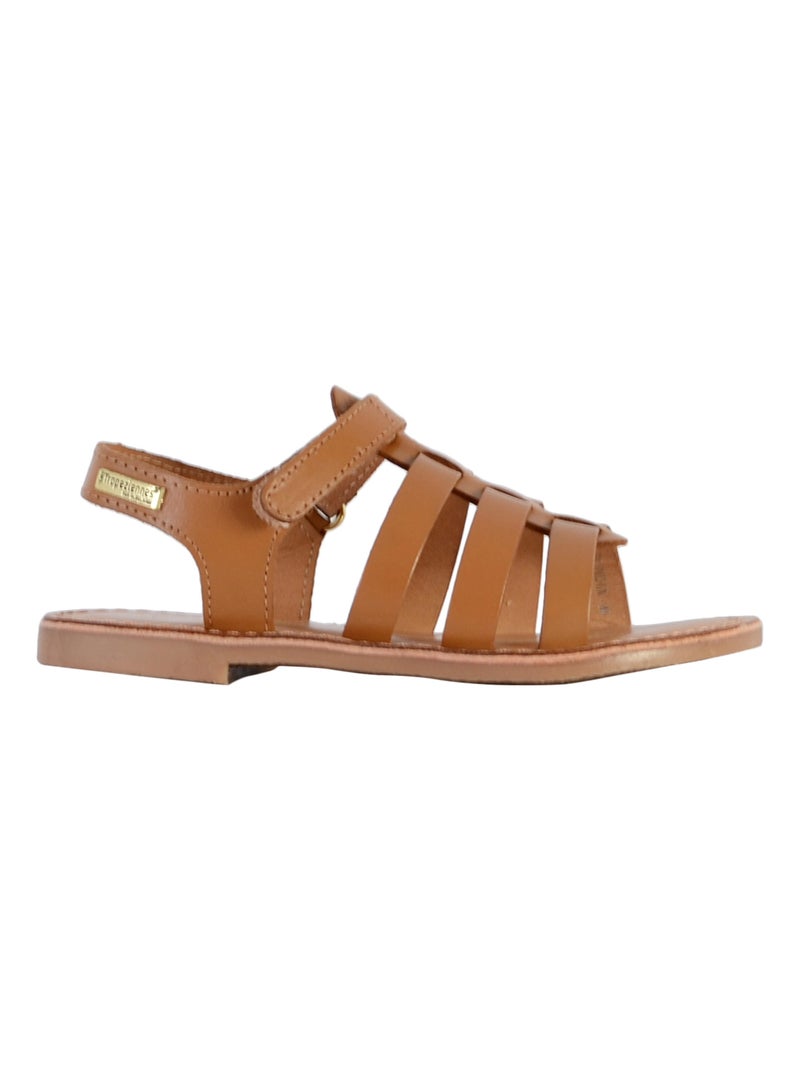 Sandale Cuir Enfant Les Tropeziennes Badox 423 Marron - Kiabi