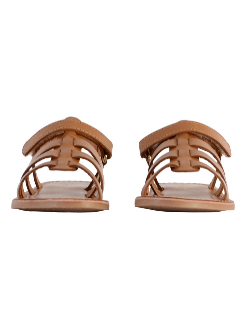 Sandale Cuir Enfant Les Tropeziennes Badox 423 Marron - Kiabi