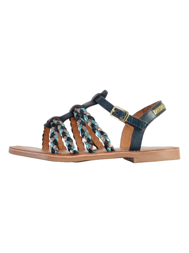 Sandale Cuir Enfant Les Tropeziennes Baia 423 Bleu - Kiabi