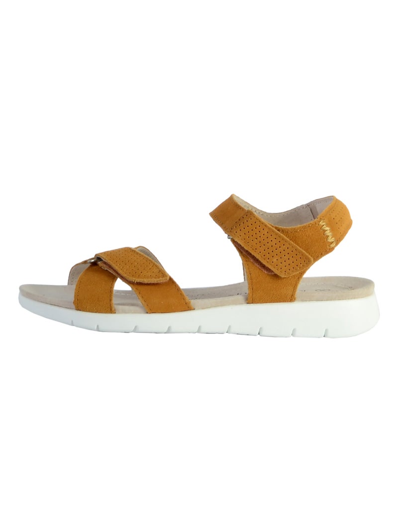 Sandale Cuir Enza Nucci Jaune - Kiabi