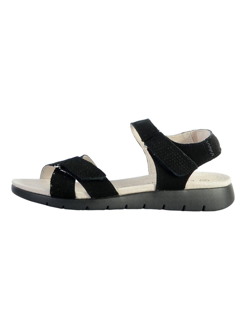 Sandale Cuir Enza Nucci Noir - Kiabi