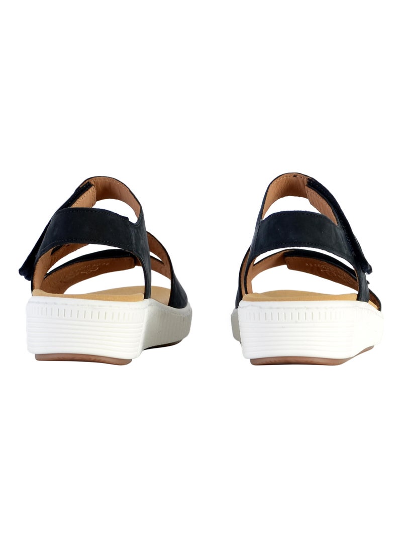 Sandale Cuir Gabor Soft Nubuk Bleu - Kiabi