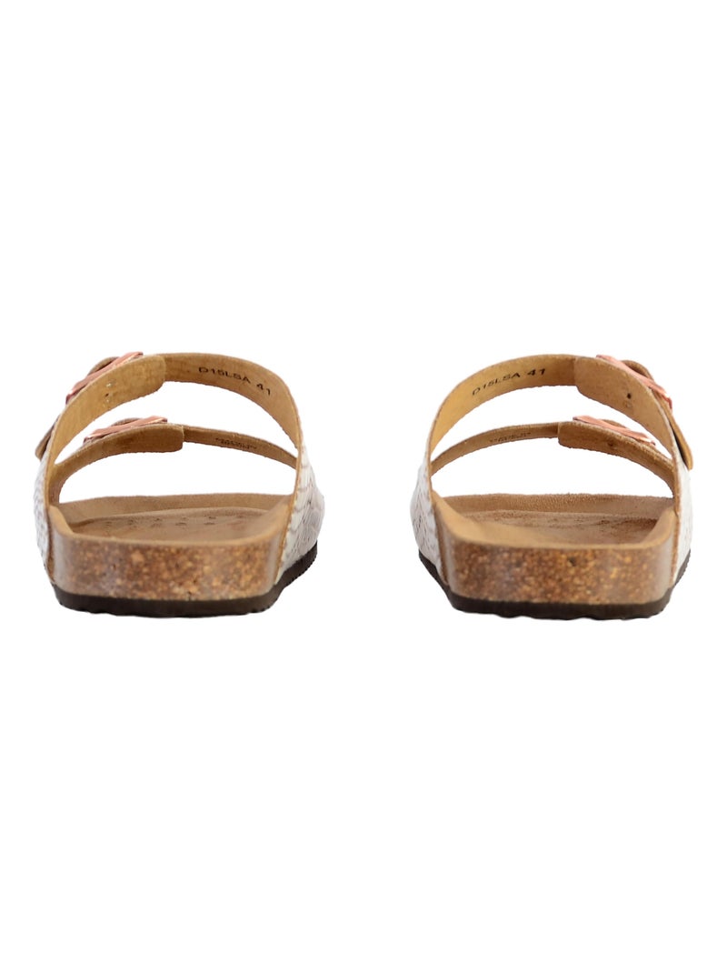 Sandale Cuir Geox Brionia D15LSA 00040 Rose - Kiabi
