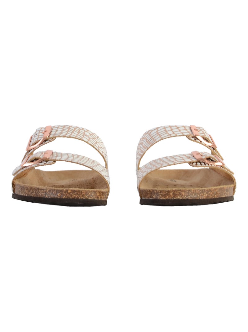 Sandale Cuir Geox Brionia D15LSA 00040 Rose - Kiabi