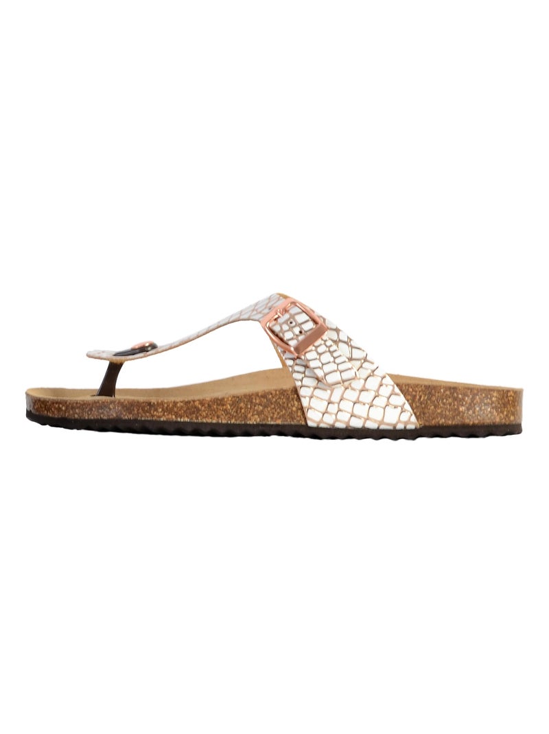 Sandale Cuir Geox Brionia D15LSA 00043 Marron - Kiabi