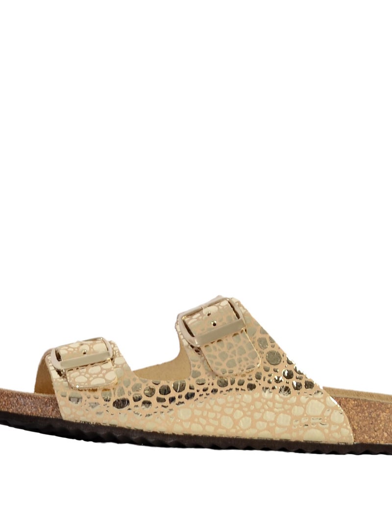 Sandale Cuir Geox Brionia D15LSA 000VI Doré/or - Kiabi
