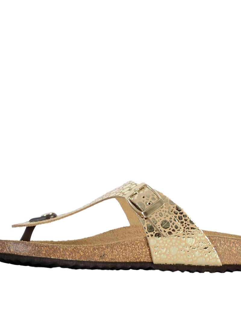 Sandale Cuir Geox Brionia D15LSB 000VI Doré/or - Kiabi