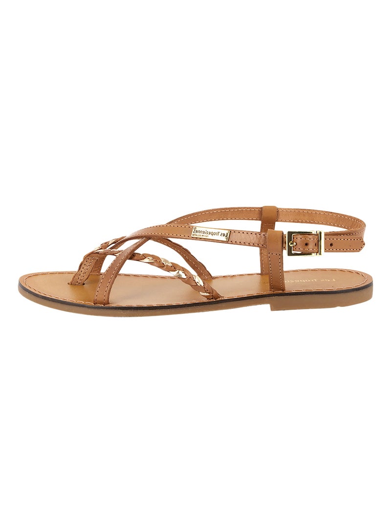 Sandale Cuir Les Tropeziennes Chou Marron - Kiabi