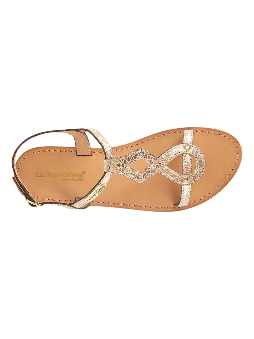 Sandale Cuir Les Tropeziennes Hamso Doré/or - Kiabi