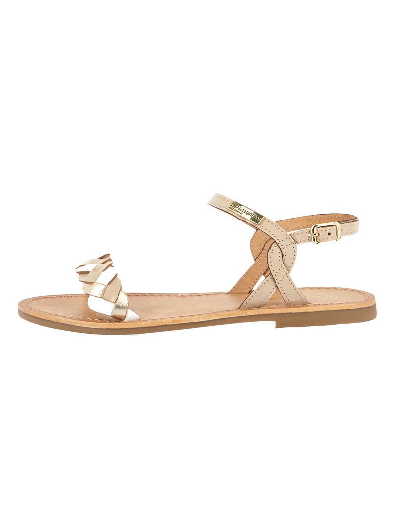 Sandale Cuir Les Tropeziennes Hortense Beige - Kiabi