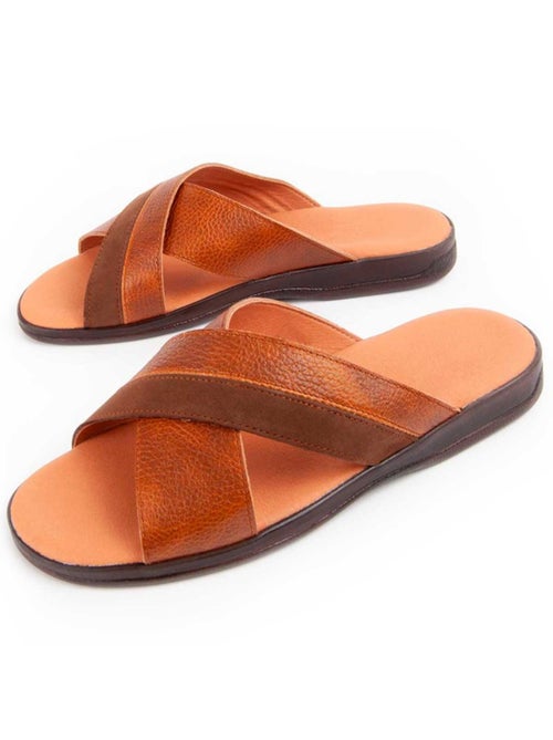 Sandale Cuir Naturel Purapiel - Kiabi
