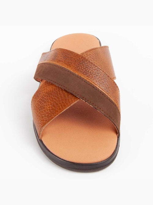 Sandale Cuir Naturel Purapiel - Kiabi