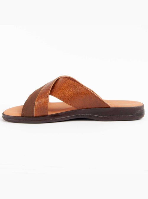 Sandale Cuir Naturel Purapiel - Kiabi