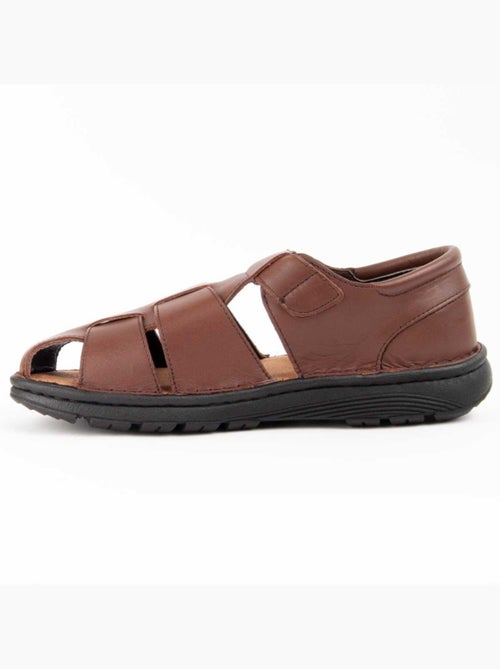 Sandale Cuir Naturel Purapiel - Kiabi