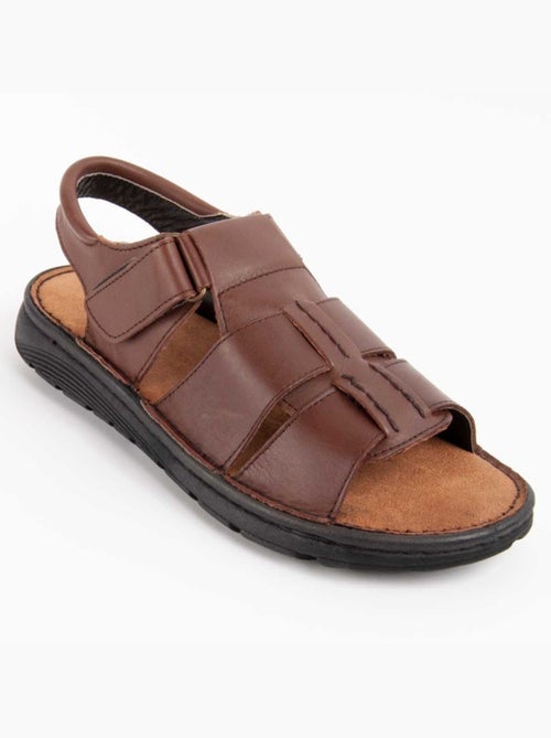 Sandale Cuir Naturel Purapiel - Kiabi